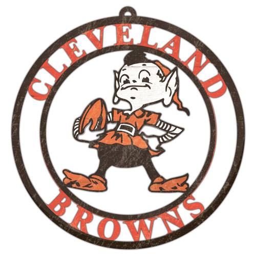 Cleveland Browns Team Logo Cutout Door Hanger