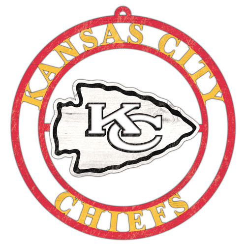 Kansas City Chiefs Team Logo Cutout Door Hanger