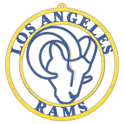 Los Angeles Rams Team Logo Cutout Door Hanger