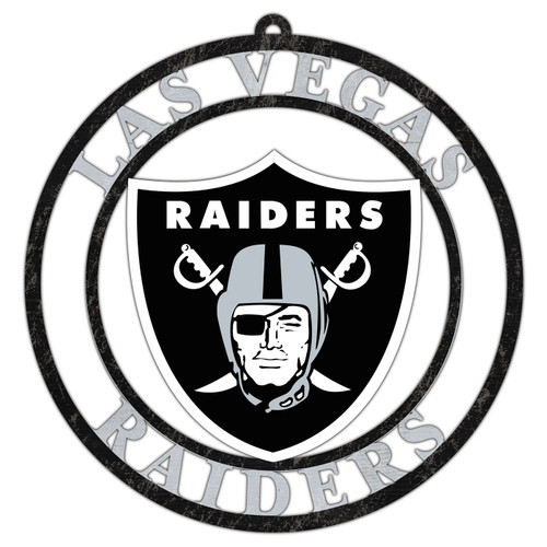 Las Vegas Raiders Team Logo Cutout Door Hanger