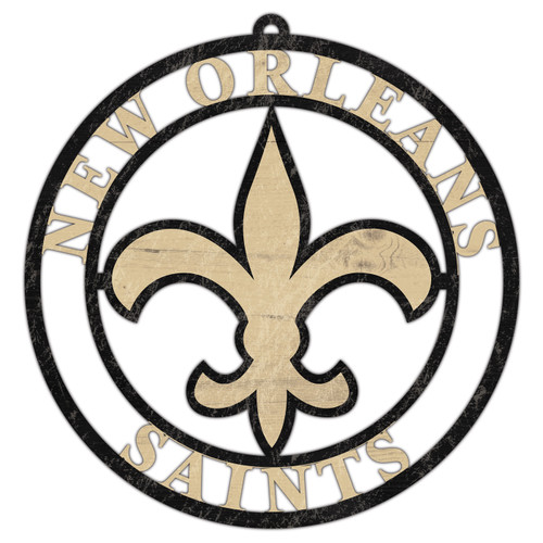 New Orleans Saints Team Logo Cutout Door Hanger