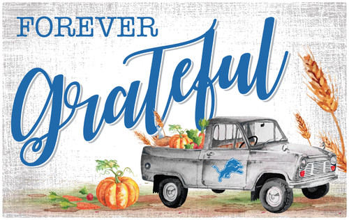 Detroit Lions Forever Grateful 11" x 19" Sign