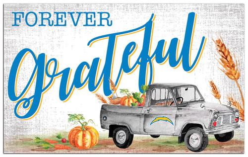 Los Angeles Chargers Forever Grateful 11" x 19" Sign