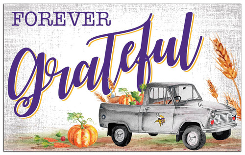 Minnesota Vikings Forever Grateful 11" x 19" Sign