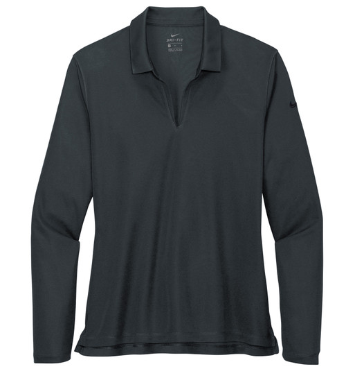 Nike Dri-FIT Micro Pique 2.0 Women's Custom Long Sleeve Polo Shirt