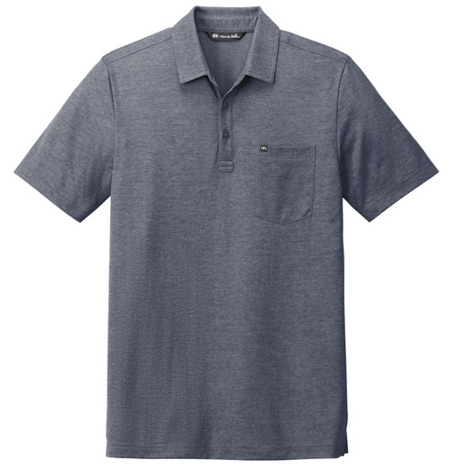 TravisMathew Oceanside Heather Pocket Men's Custom Polo Shirt