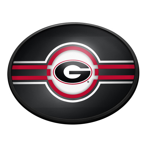 Georgia Bulldogs Oval Slimline Lighted Wall Sign
