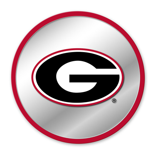 Georgia Bulldogs Modern Disc Mirrored Wall Sign