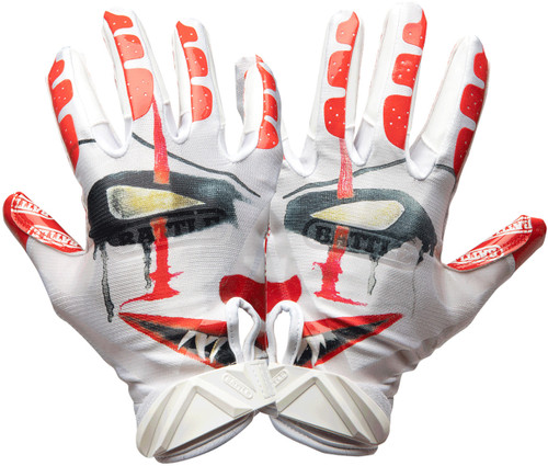 Battle Sports Clown Cloaked Adult Football Receiver Gloves