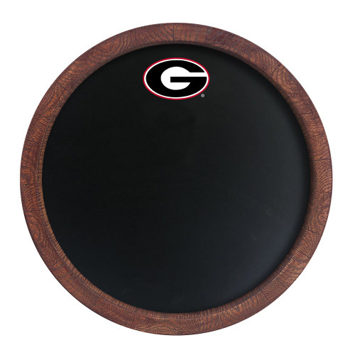 Georgia Bulldogs Chalkboard ""Faux"" Barrel Top Sign