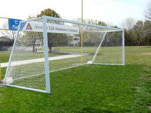 Bison 24' x 8' All Aluminum ShootOut No-Tip Portable Soccer Goals