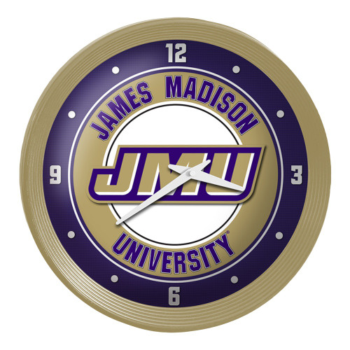 James Madison Dukes Ribbed Frame Wall Clock