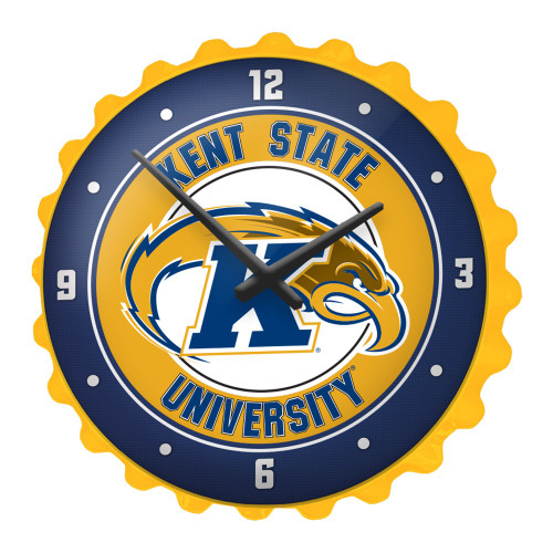 Kent State Golden Flashes Bottle Cap Wall Clock