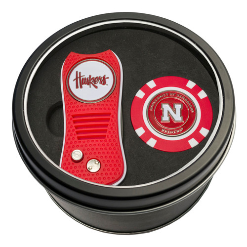 Nebraska Cornhuskers Switchfix Golf Divot Tool & Chip