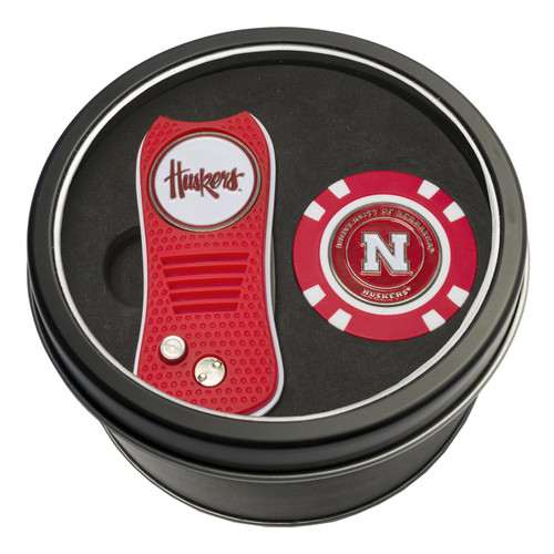 Nebraska Cornhuskers Switchfix Golf Divot Tool & Chip