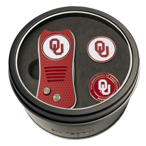 Oklahoma Sooners Switchfix Golf Divot Tool & Ball Markers