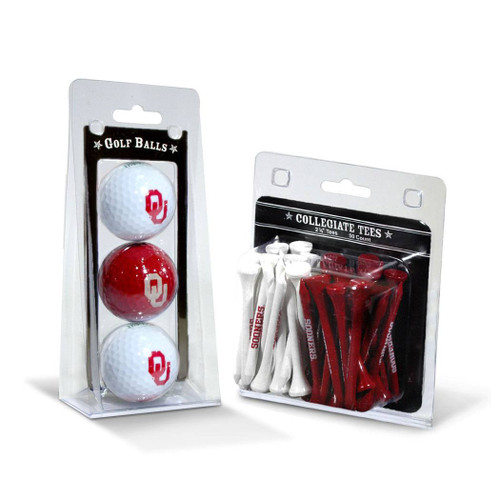 Oklahoma Sooners Golf Ball & Tee Pack