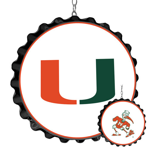 Miami Hurricanes Bottle Cap Dangler