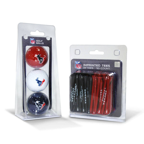 Houston Texans Golf Ball & Tee Pack