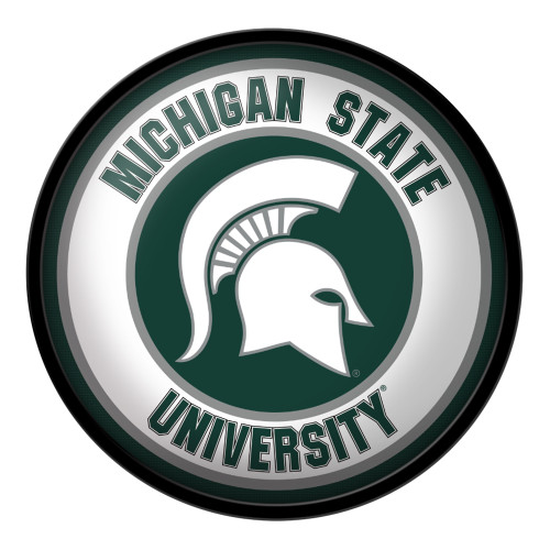 Michigan State Spartans Modern Disc Wall Sign