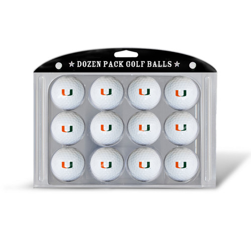 Miami Hurricanes Dozen Golf Balls