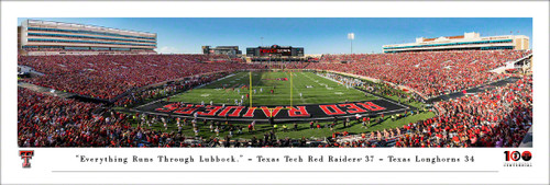 Texas Tech Red Raiders Football End Zone Panorama