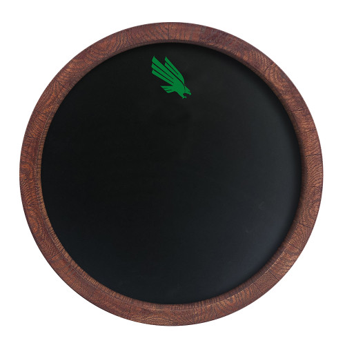 North Texas Mean Green Chalkboard ""Faux"" Barrel Top Sign