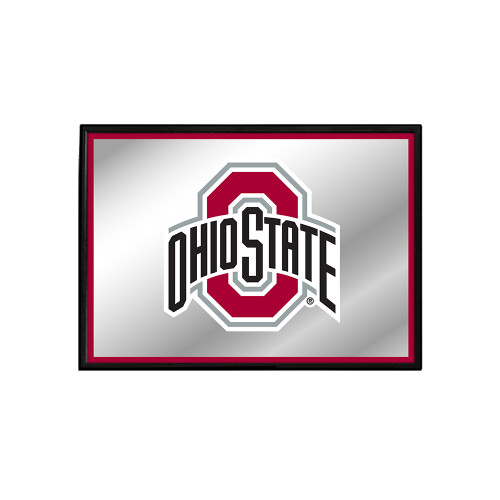 Ohio State Buckeyes Horizontal Framed Mirrored Wall Sign