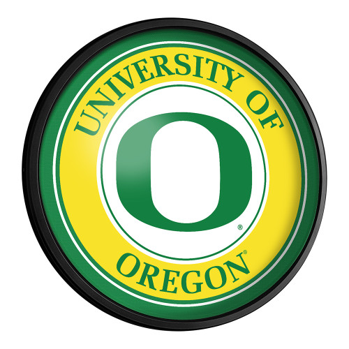 Oregon Ducks Round Slimline Lighted Wall Sign