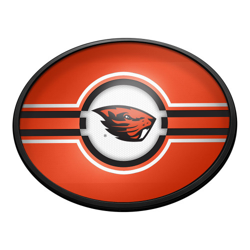 Oregon State Beavers Oval Slimline Lighted Wall Sign