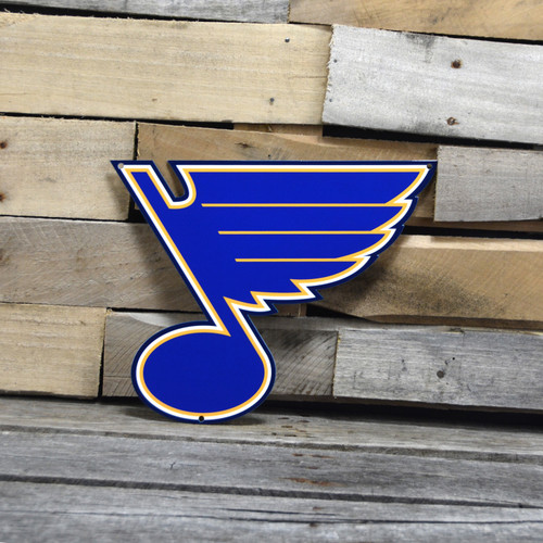 St. Louis Blues 12" Steel Logo Sign