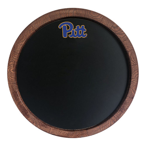 Pittsburgh Panthers Chalkboard ""Faux"" Barrel Top Sign