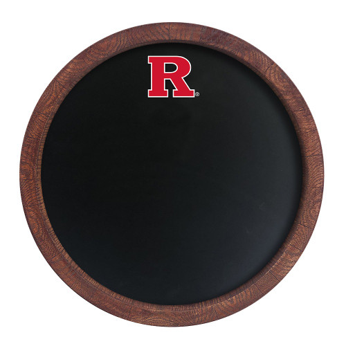 Rutgers Scarlet Knights Chalkboard ""Faux"" Barrel Top Sign