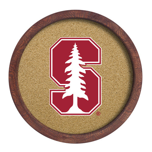 Stanford Cardinal ""Faux"" Barrel Framed Cork Board