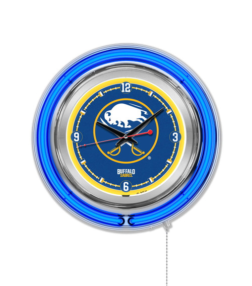 Buffalo Sabres Neon Clock