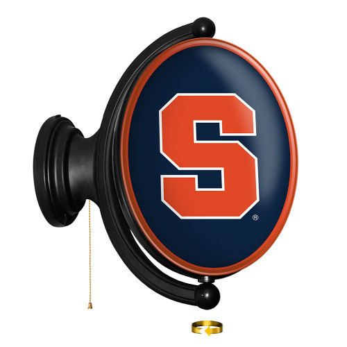 Syracuse Orange Oval Rotating Lighted Wall Sign