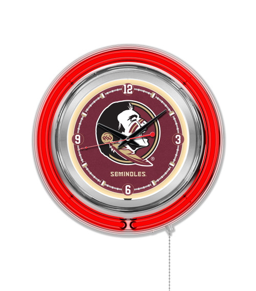 Florida State Seminoles Neon Clock