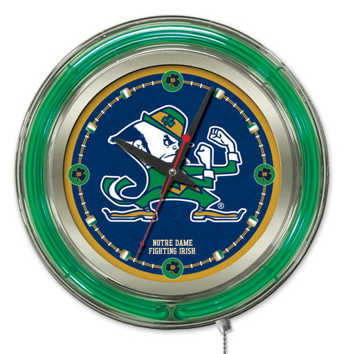 Notre Dame Fighting Irish Neon Clock