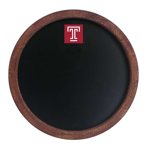 Temple Owls Chalkboard ""Faux"" Barrel Top Sign