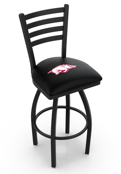 Arkansas Razorbacks Swivel Bar Stool with Ladder Style Back