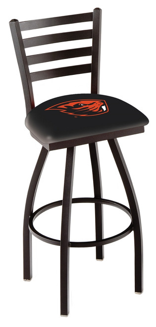 Oregon State Beavers Swivel Bar Stool with Ladder Style Back