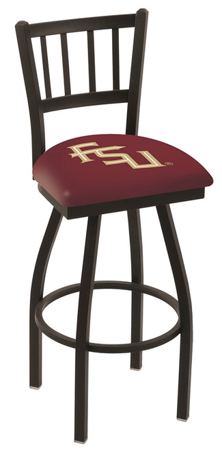 FSU Seminoles Swivel Bar Stool with Jailhouse Style Back