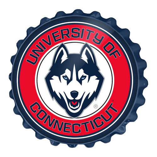 Connecticut Huskies Bottle Cap Wall Sign