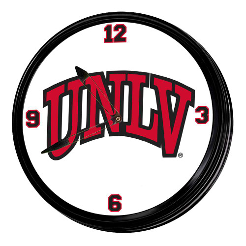 UNLV Rebels Retro Lighted Wall Clock