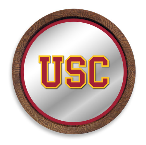 USC Trojans Barrel Top Mirrored Wall Sign
