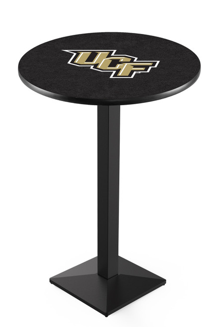 Central Florida Knights Black Wrinkle Pub Table with Square Base