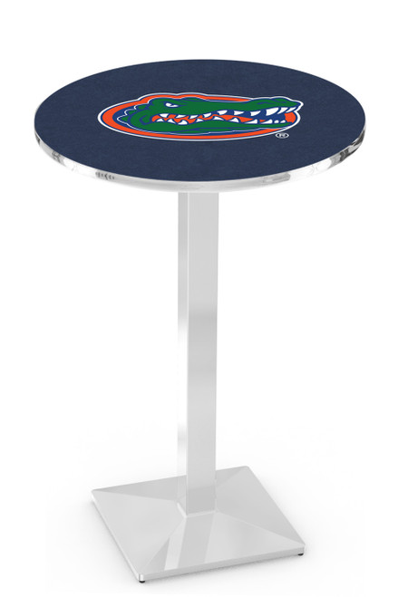 Florida Gators Chrome Bar Table with Square Base