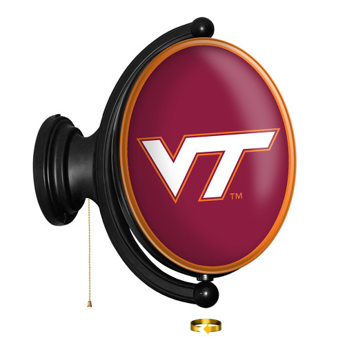 Virginia Tech Hokies Oval Rotating Lighted Wall Sign