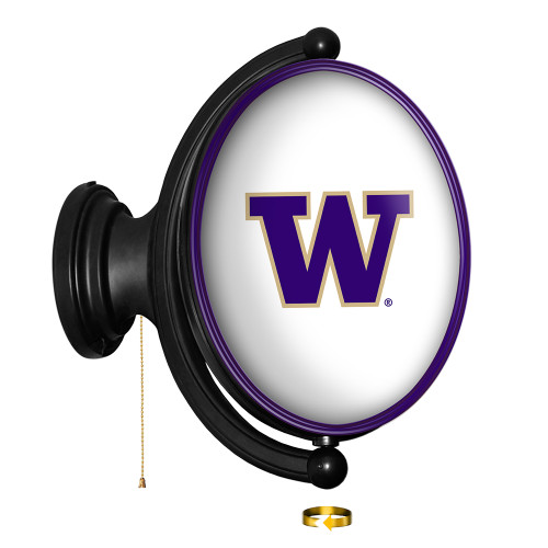 Washington Huskies Oval Rotating Lighted Wall Sign