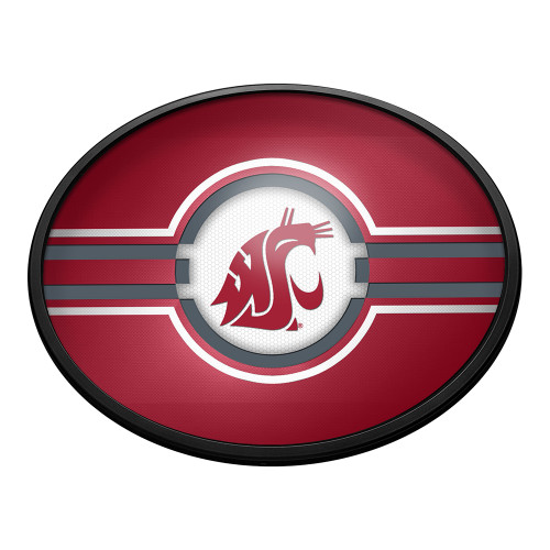 Washington State Cougars Oval Slimline Lighted Wall Sign